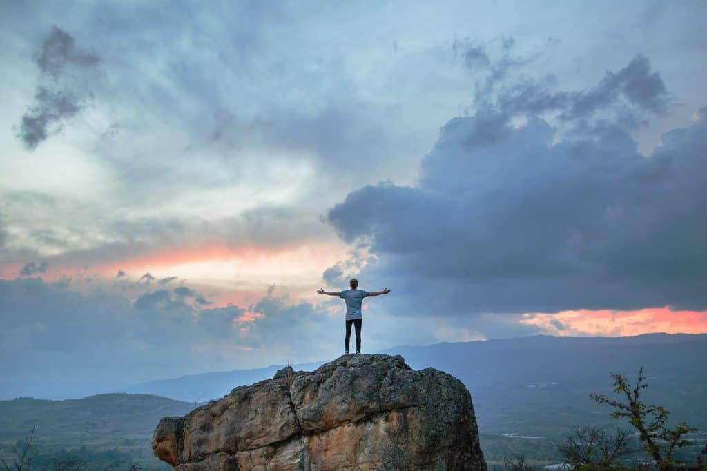 Man on rock